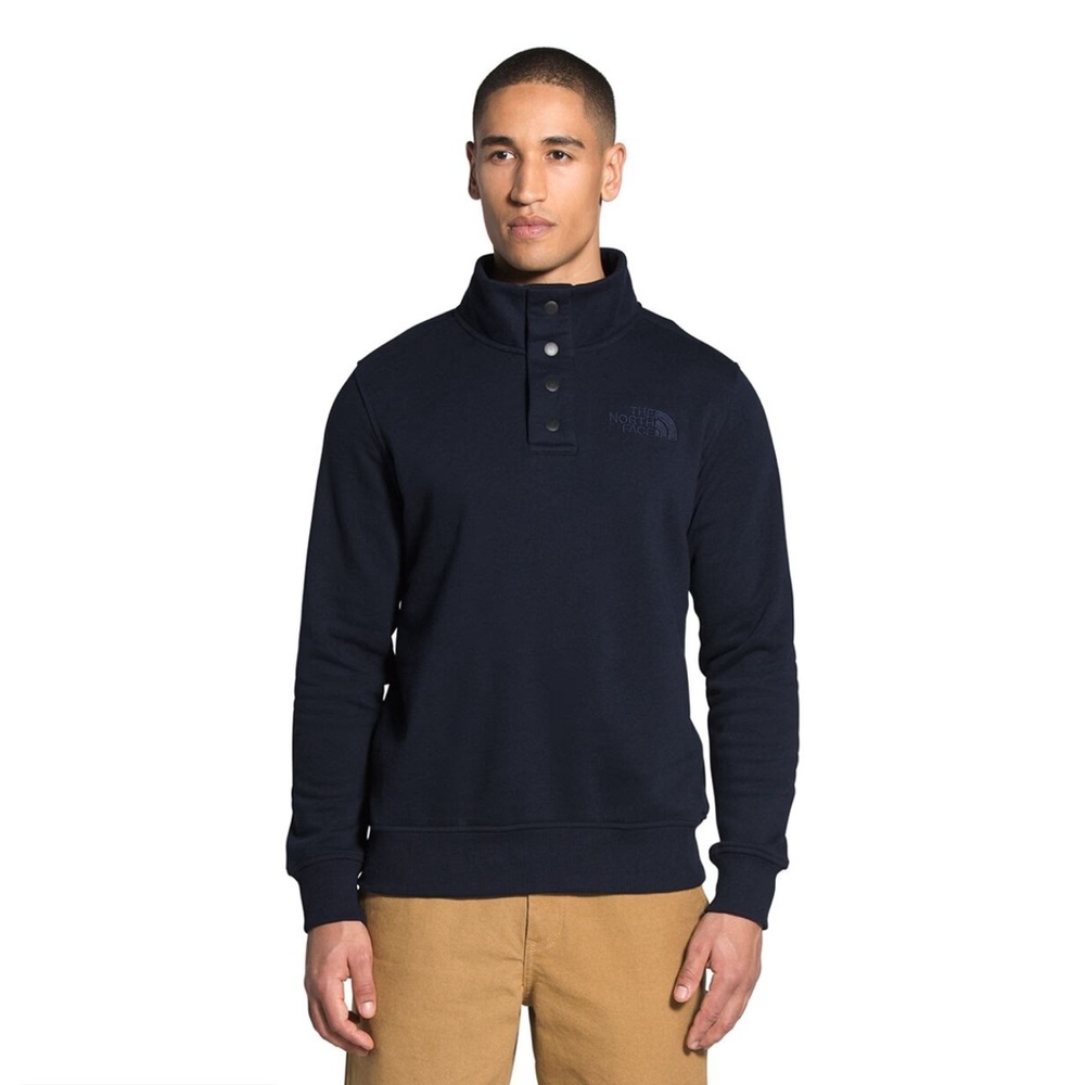 THE NORTH FACE Pullover Quarter Snap Closure Sweatshirt Fleece Sweater Large